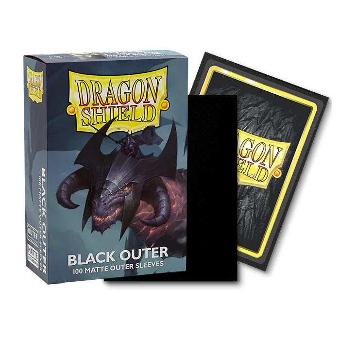 Dragon Shield Card Sleeves - Matte Outer Sleeves - Black